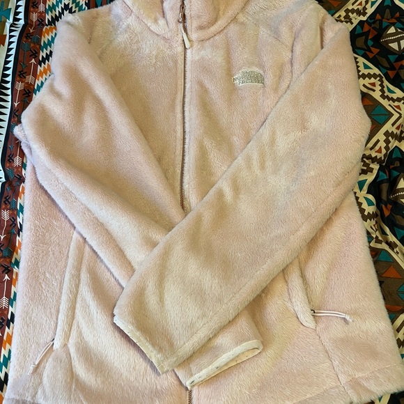 Fuzzy pink North Face Jacket - Picture 2 of 3